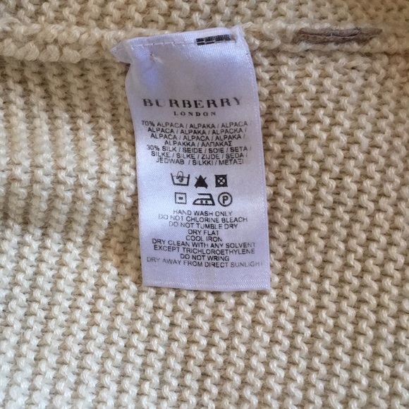Vintage Burberry Alpaca Double Breasted Cardigan - Picture 8 of 8